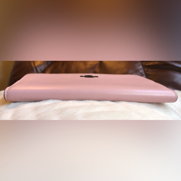 Coach Light Pink Women's All Leather Wallet - Picture 6 of 10
